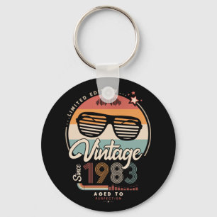 Vintage since 1983 keychain