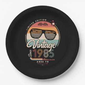 Vintage since 1985 paper plates