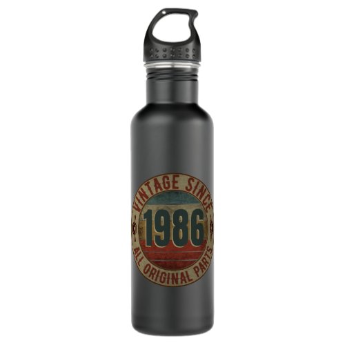 VINTAGE SINCE 1986 ALL ORIGINAL PARTS STAINLESS STEEL WATER BOTTLE