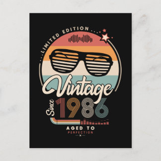 Vintage since 1986 postcard