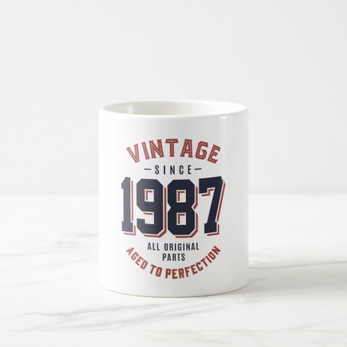 Vintage Since 1987 Birthday Gift Coffee Mug