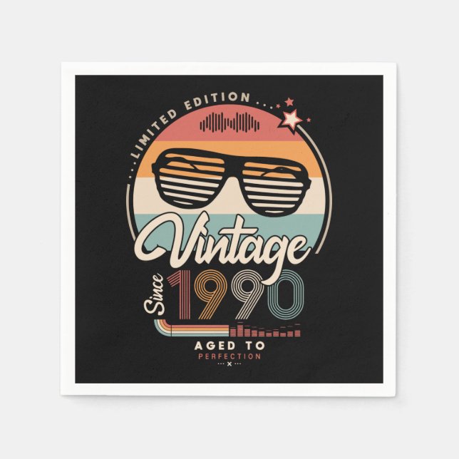 Vintage since 1990 napkins (Front)