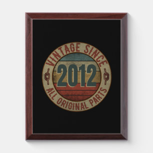 VINTAGE SINCE 2012 ALL ORIGINAL PARTS. AWARD PLAQUE