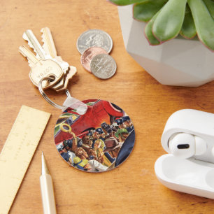 Vintage Single Prop Airplane Pilot with Paparazzi Keychain