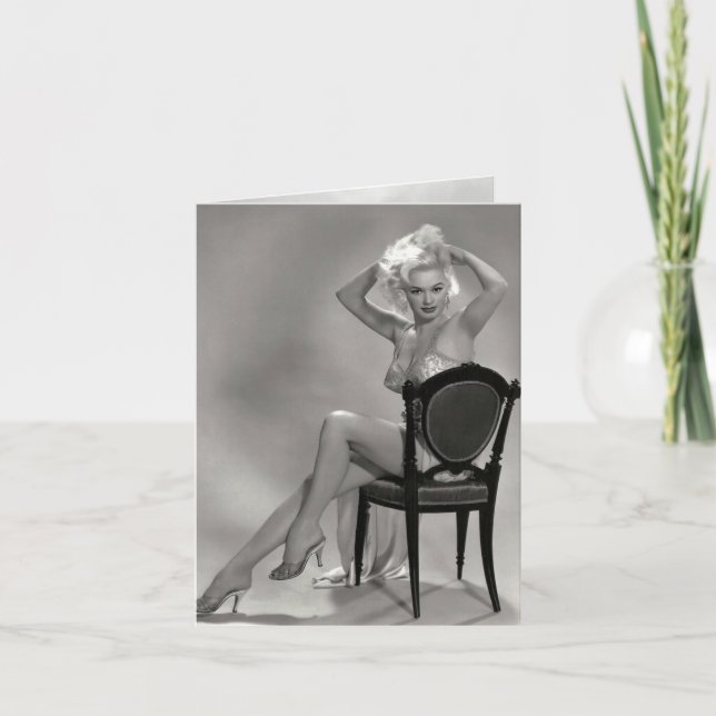 Vintage "Sitting in Style" Card (Front)