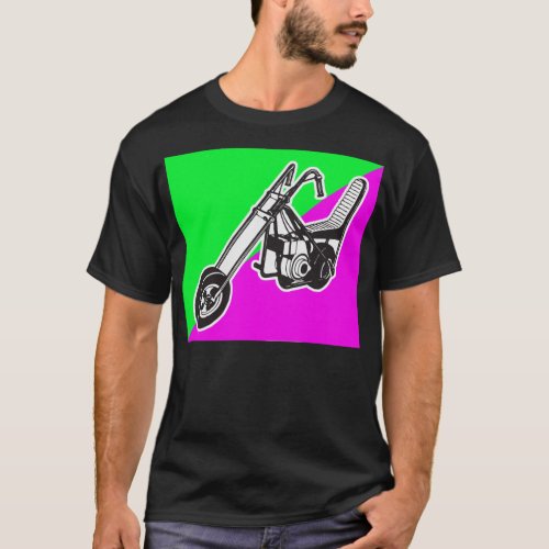 Vintage Sixties Mini Bike Chopper T_Shirt