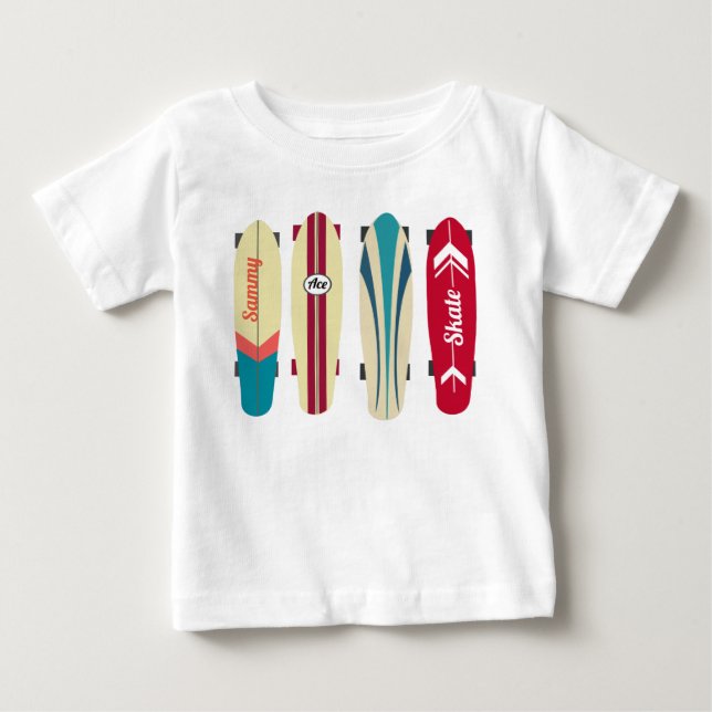 Vintage Skateboards Baby T-Shirt (Front)