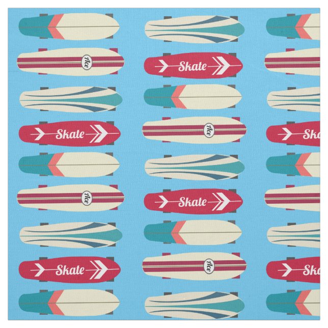 Vintage Skateboards Fabric (Swatch)