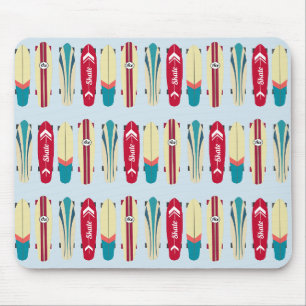 Vintage Skateboards Mouse Pad