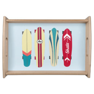 Vintage Skateboards Serving Tray