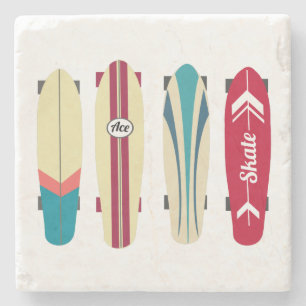 Vintage Skateboards Stone Coaster