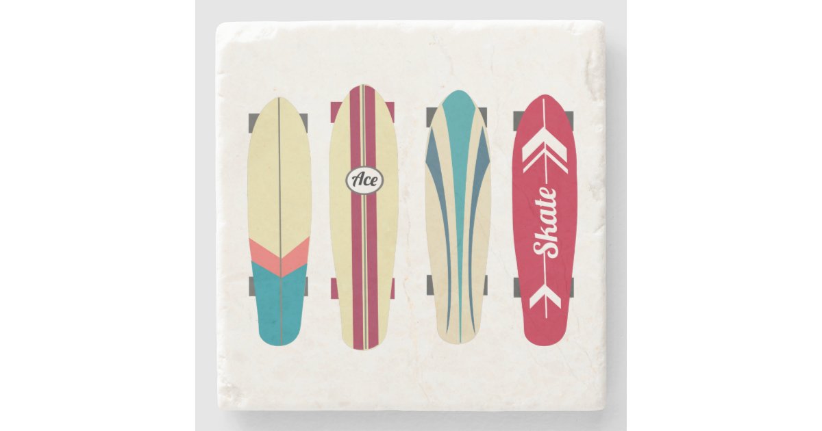 Vintage Skateboards Stone Coaster | Zazzle.com