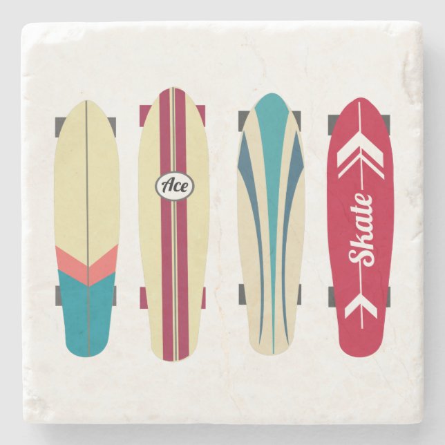 Vintage Skateboards Stone Coaster (Front)