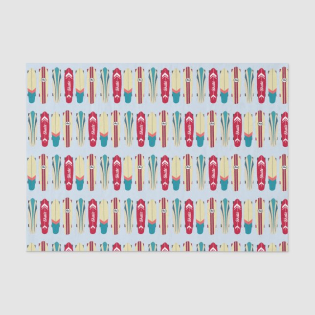 Vintage Skateboards Tissue Paper (Front)