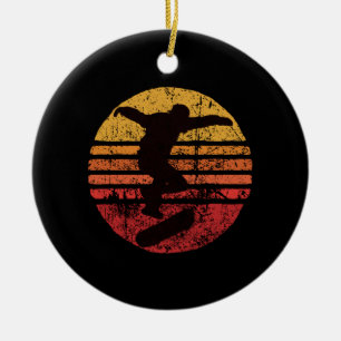 Vintage Skateboatd Ceramic Ornament