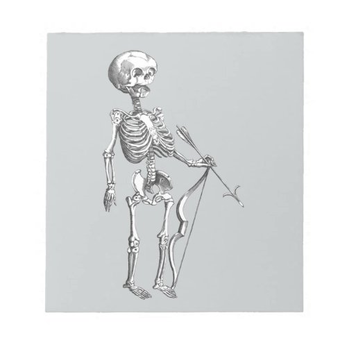 Vintage Skeleton Archer Notepad
