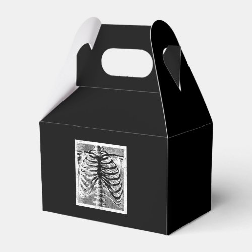 Vintage Skeleton Bones Torso Body Halloween Favor Boxes
