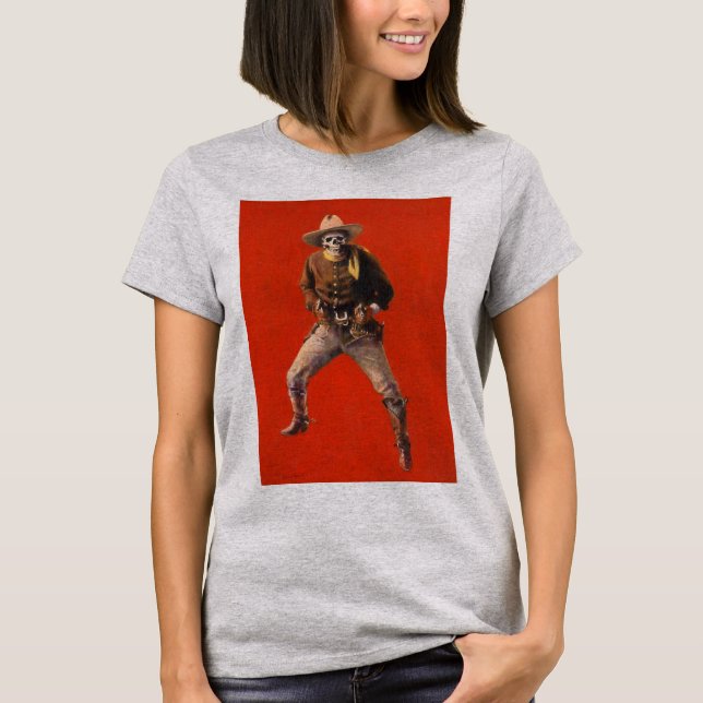 Vintage Skeleton Cowboy Women's T- Shirt (Front)