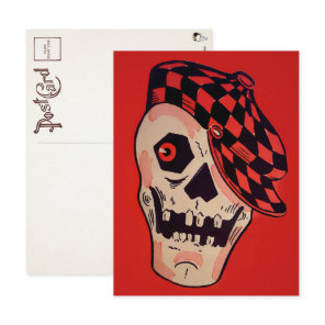 Vintage Skeleton Decoration Postcard