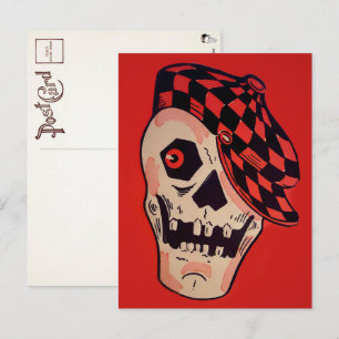 Vintage Skeleton Decoration Postcard