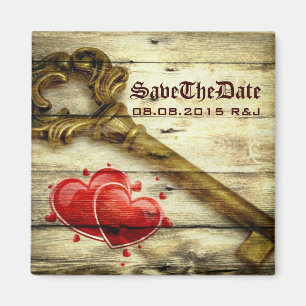 vintage skeleton key victorian steampunk wedding magnet