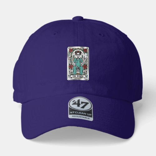 Vintage Skeleton Nurse Tarot Card Shirt Design_1 47 Brand Hat