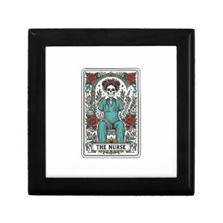 Vintage Skeleton Nurse Tarot Card Shirt Design_1 Gift Box