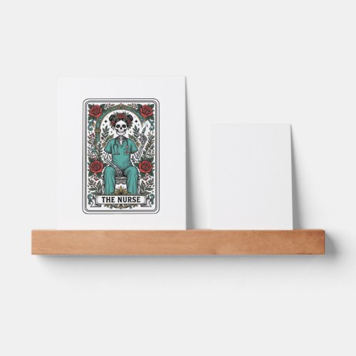 Vintage Skeleton Nurse Tarot Card Shirt Design_1 Picture Ledge