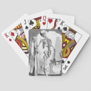 Vintage Skeleton Poker Cards