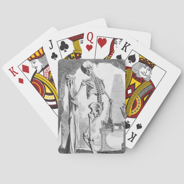 Vintage Skeleton Poker Cards (Back)
