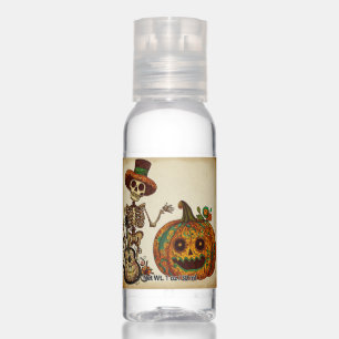 Vintage Skeleton/Pumpkin Day of the Dead Hand Sanitizer