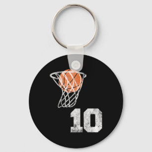 Vintage Sketll Jersey Number 10 Player Number Keychain