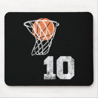 Vintage Sketll Jersey Number 10 Player Number Mouse Pad