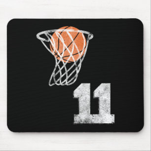 Vintage Sketll Jersey Number 11 Player Number  Mouse Pad