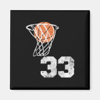 Vintage Sketll Jersey Number 33 Player Number Magnet