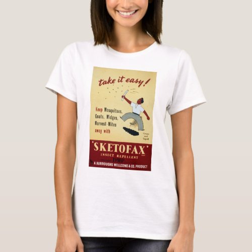 Vintage Sketofax Insect Repellant Advertisement T_Shirt
