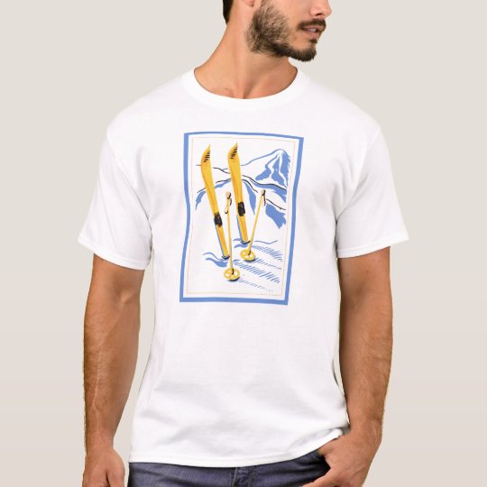Vintage Ski Art T-Shirt
