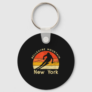 Vintage ski belleayre mountain new york mountain keychain