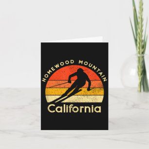Vintage ski homewood mountain california card