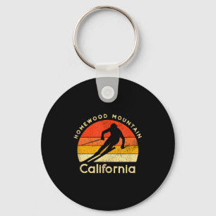 Vintage ski homewood mountain california keychain