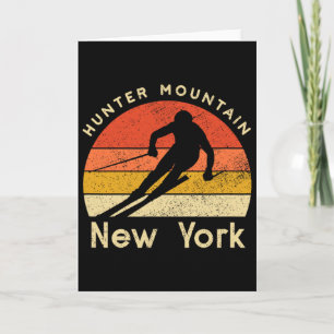 Vintage Ski Hunter Mountain New York Mountain Card