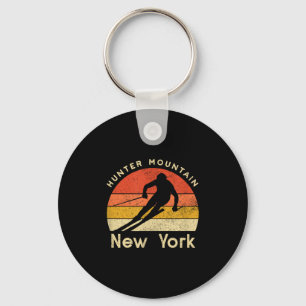 Vintage Ski Hunter Mountain New York Mountain Keychain