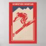 Vintage Ski Idaho Resort Schweitzer Mountain Poster