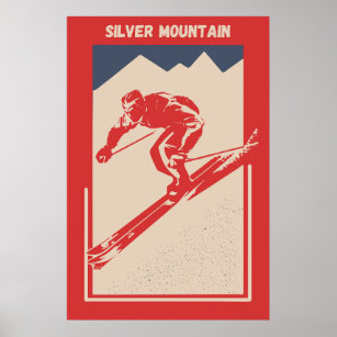 Vintage Ski Idaho Resort Silver Mountain Poster