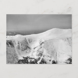 Vintage ski  image, Identifying the pistes Postcard