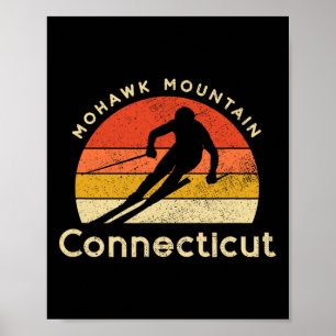 Vintage Ski Mohawk Mountain Connecticut Mountain  Poster