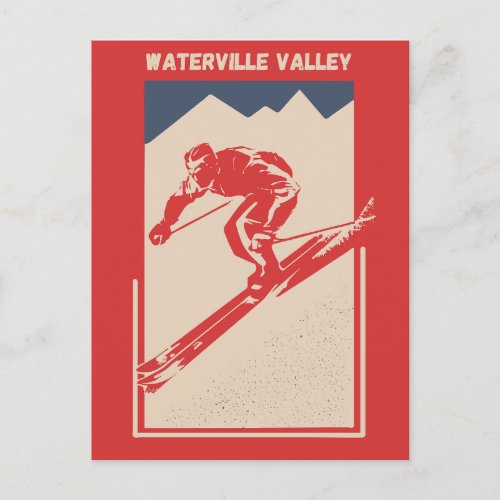 Vintage Ski New Hampshire Resort Waterville Valley Postcard