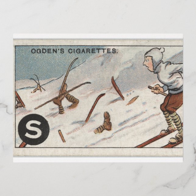 Vintage Ski Postcard (Front)