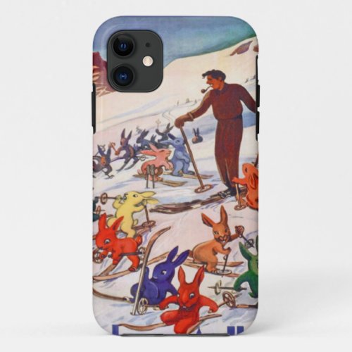 Vintage Ski Poster Arlberg St Anton iPhone 11 Case