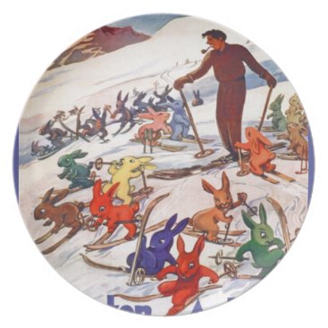 Vintage Ski Poster, Arlberg, St Anton Plate
